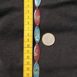 Bracelet cuivre émaillé – style Art déco
