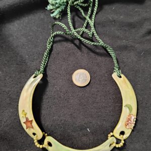Collier Plastron Vintage en Nacre Véritable - Style Ethnique Chic
