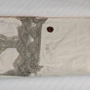 Service de Table OPIUM PARIS - Lin & Broderie Main - 12 Serviettes - NEUF