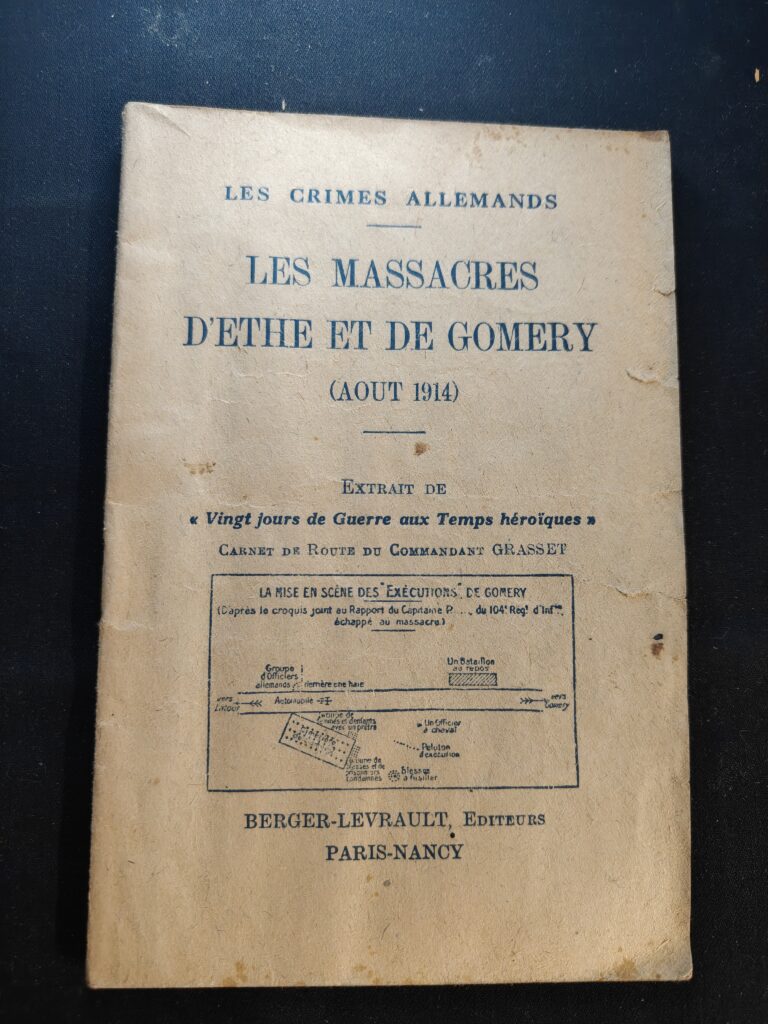 Les Crimes Allemands Massacres d'Ethe et Gomery 1914
