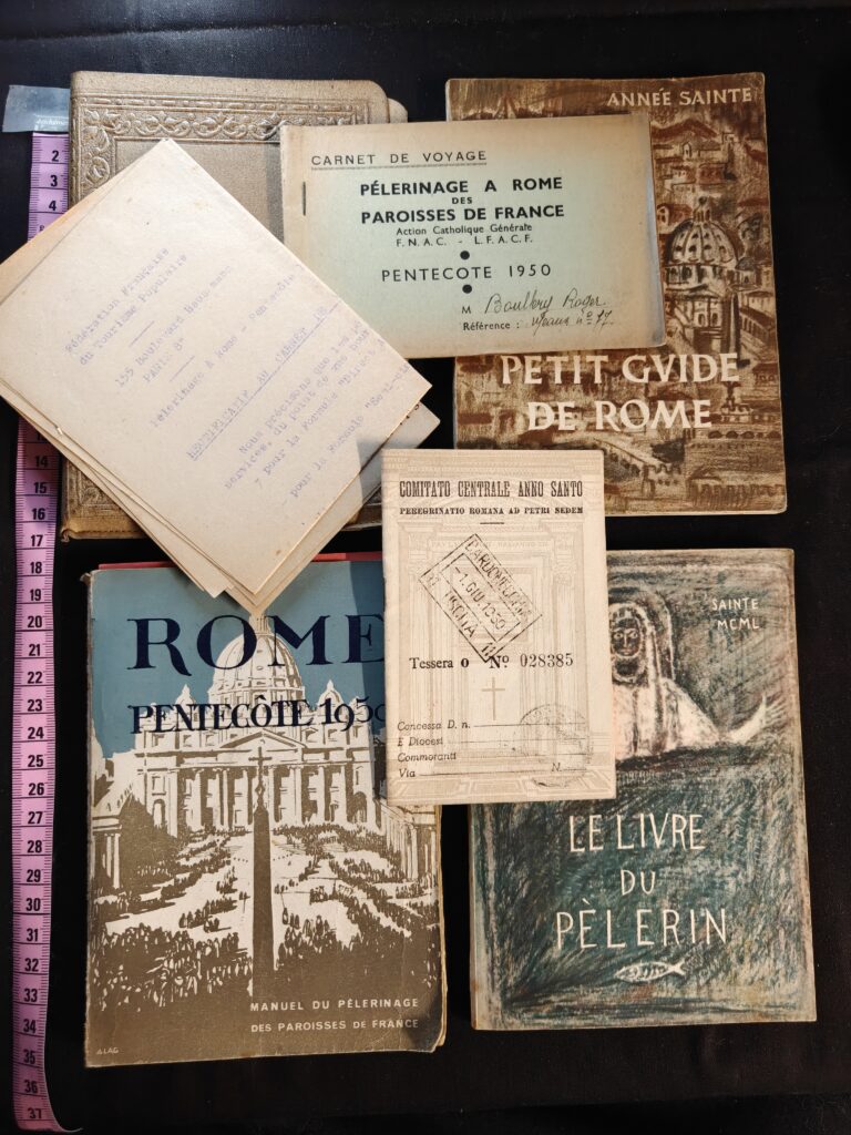 Lot 1 complet de pèlerinage à Rome – Année Sainte 1950 – Documents d'origine