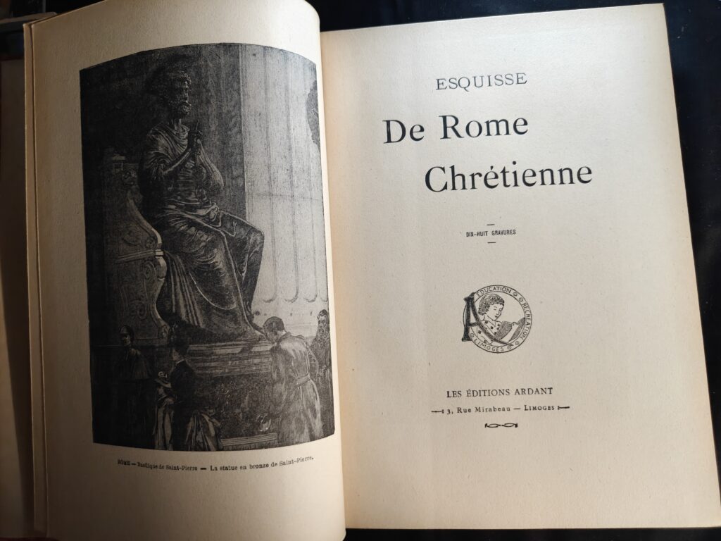 Esquisse de Rome Chrétienne – Édition illustrée Ardant 1931