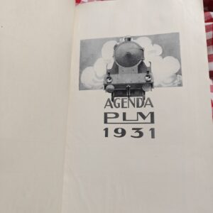 Agenda P.L.M. 1931 avec 12 cartes postales – Compagnie Paris Lyon Méditerranée