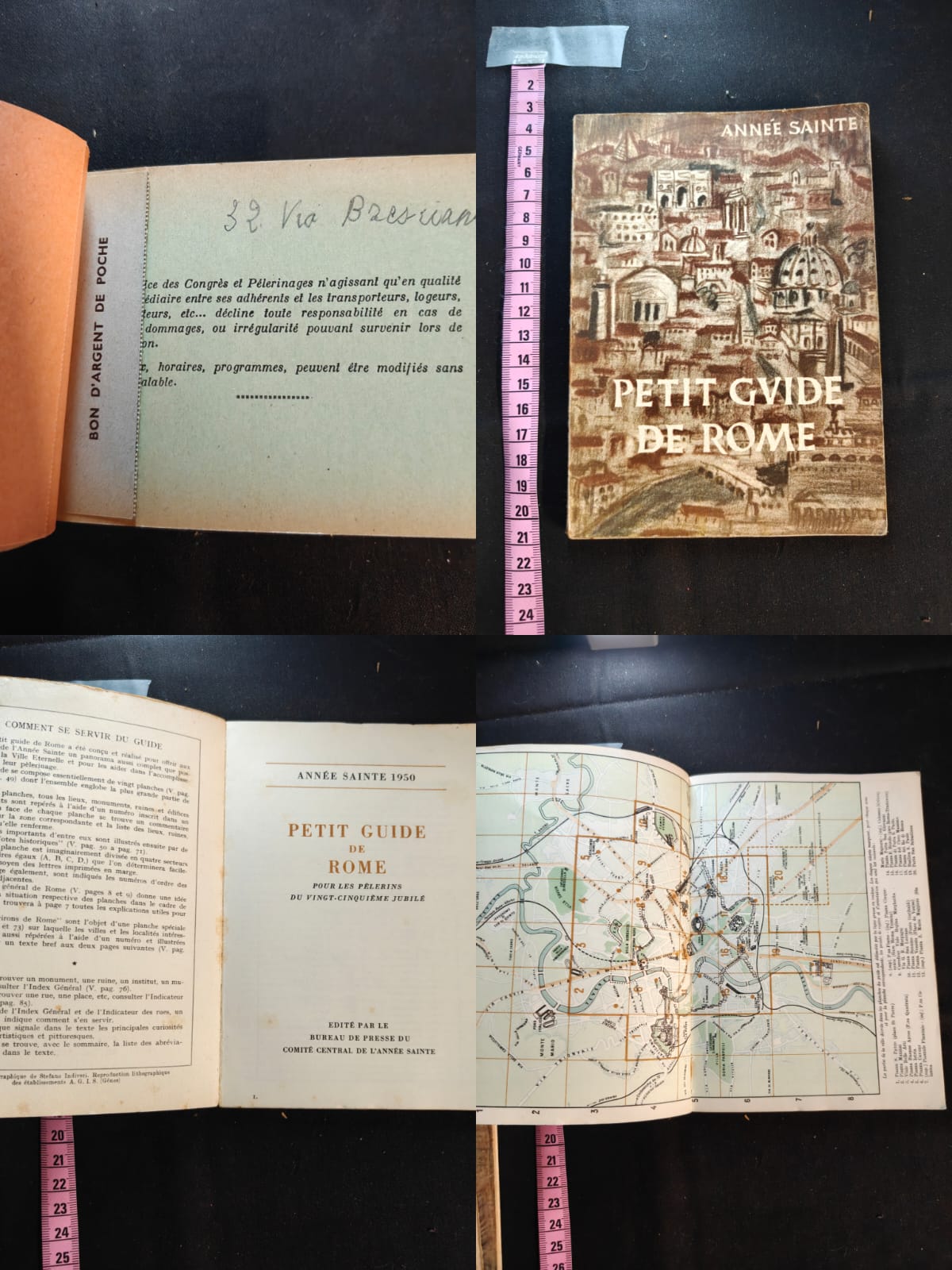 Lot 1 complet de pèlerinage à Rome – Année Sainte 1950 – Documents d'origine – Image 3