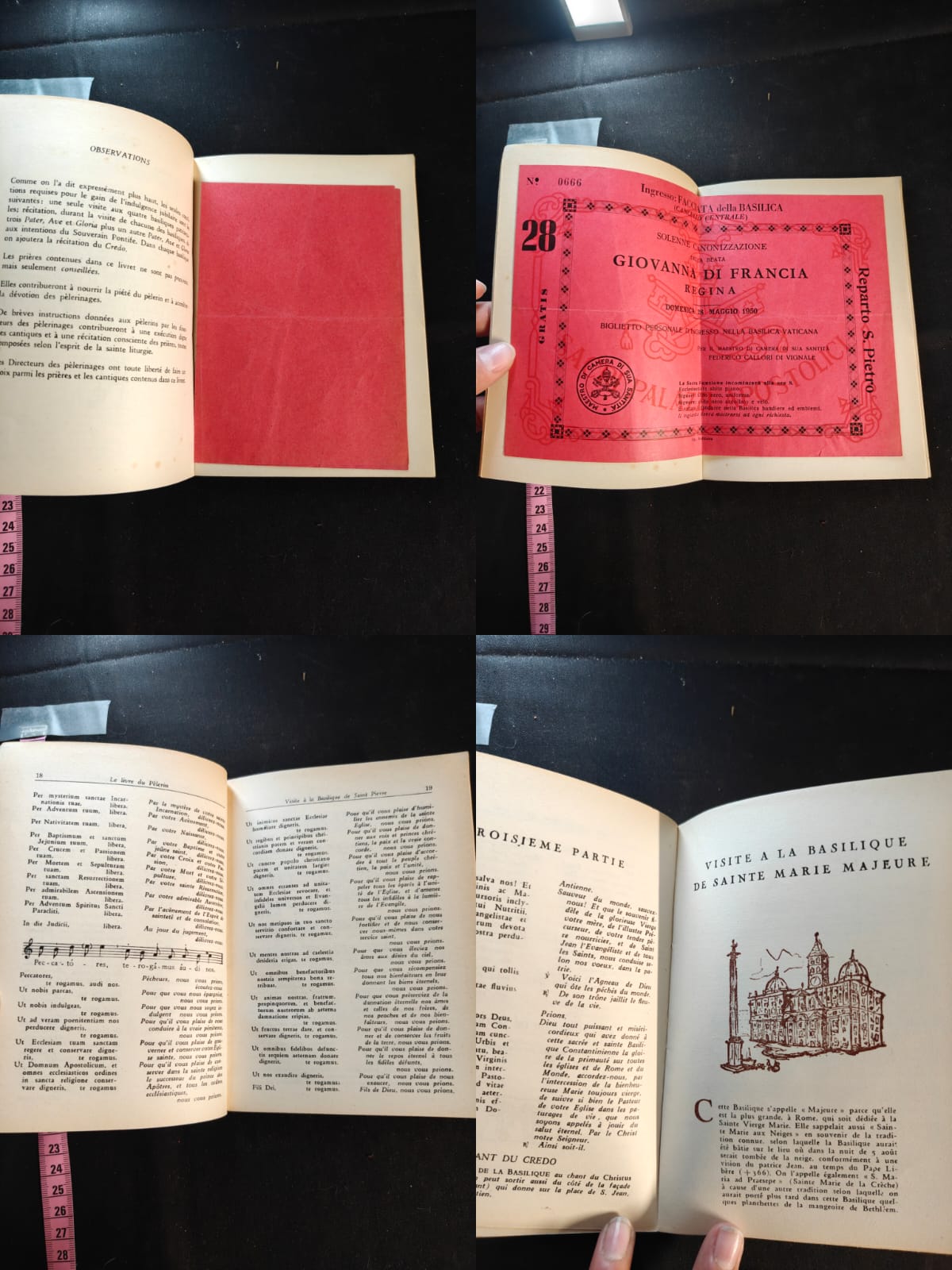 Lot 1 complet de pèlerinage à Rome – Année Sainte 1950 – Documents d'origine – Image 5