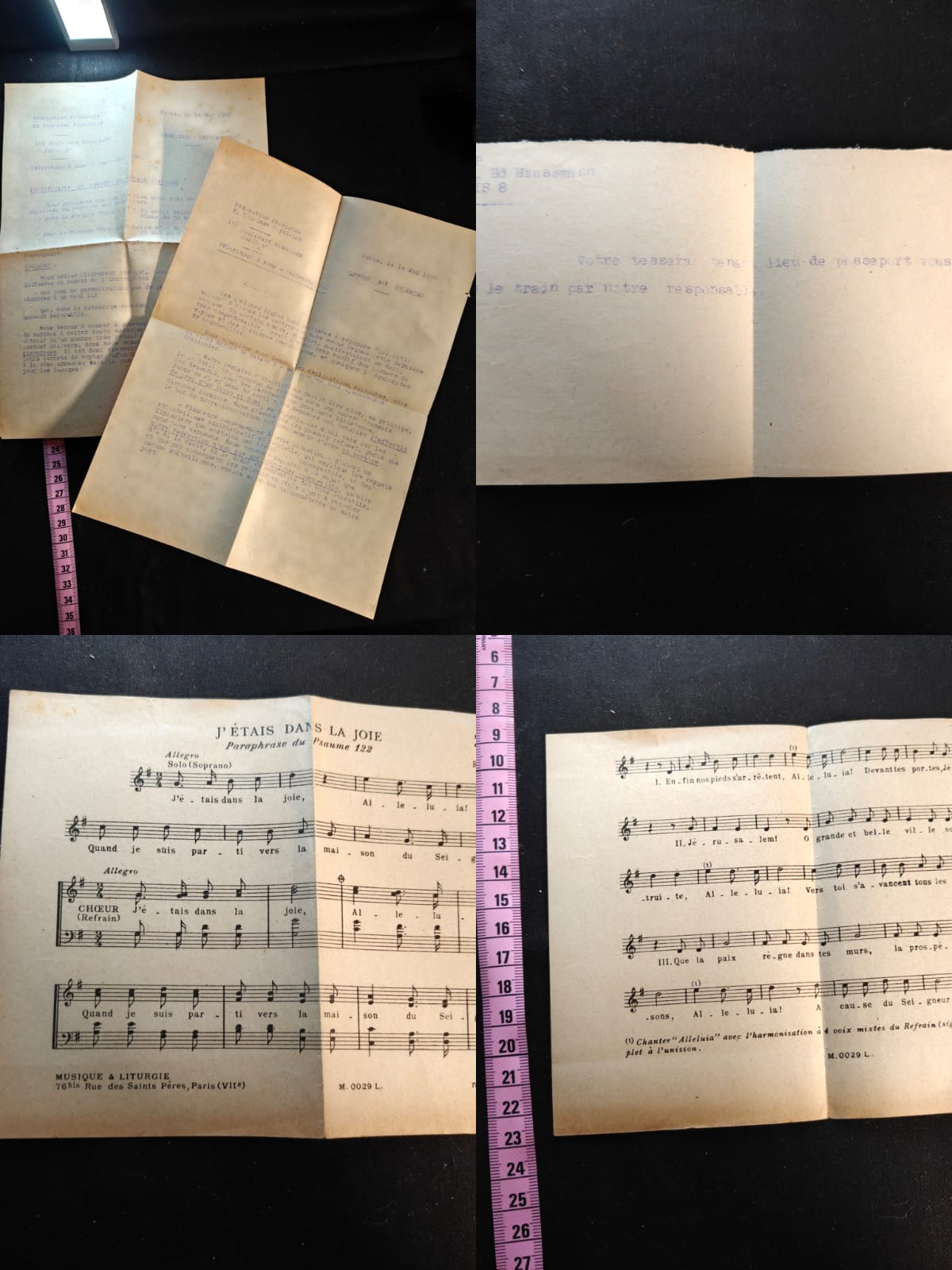 Lot 1 complet de pèlerinage à Rome – Année Sainte 1950 – Documents d'origine – Image 11