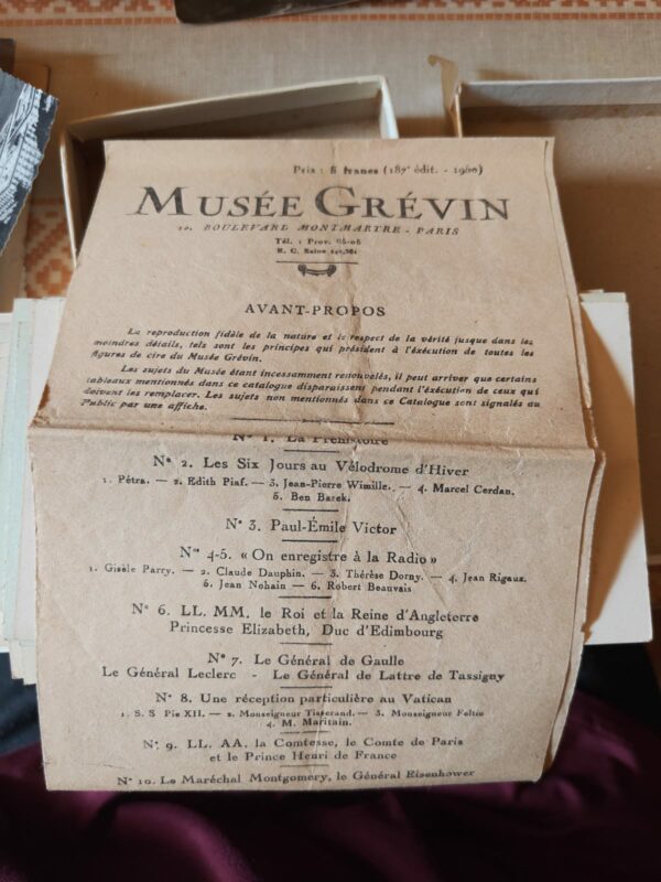 Présentation Musée Grévin - 1960